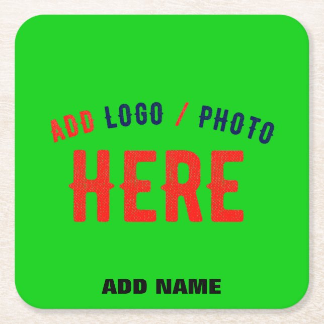 SNYGGT MODERN ANPASSNINGSBAR LIME GRÖN KONTROLLERA UNDERLÄGG PAPPER KVADRAT (Framsidan)