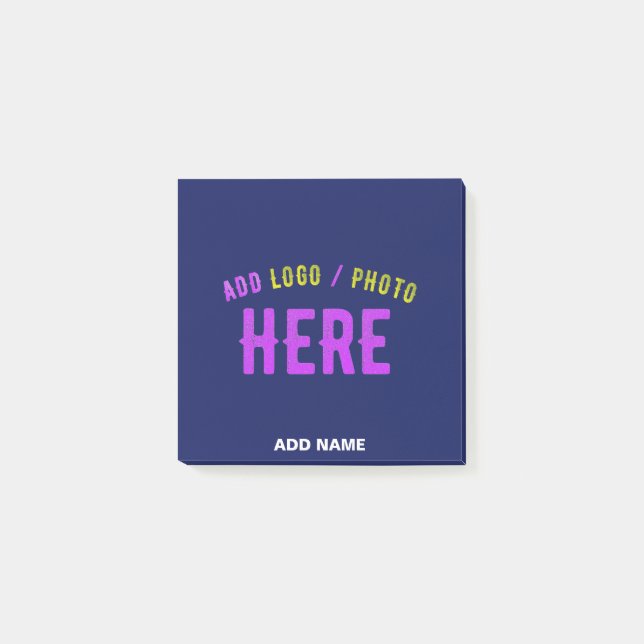 SNYGGT MODERN ANPASSNINGSBAR NAVY BLUE KONTROLLERA POST-IT BLOCK (Framsida)