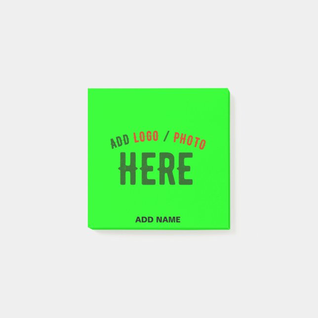 SNYGGT MODERN ANPASSNINGSBAR NEON GRÖNT KONTROLLER POST-IT BLOCK (Framsida)
