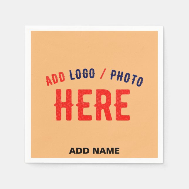 SNYGGT MODERN ANPASSNINGSBAR PEACH ORANGE VERIFIER PAPPERSSERVETT (Framsidan)