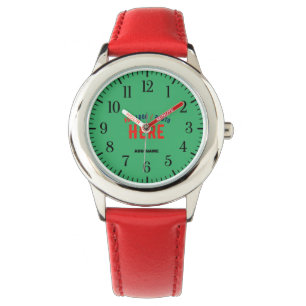 SNYGGT MODERN ANPASSNINGSBAR RED EMERALD GRÖNT BRA ARMBANDSUR