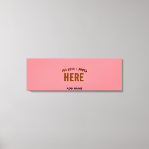 SNYGGT MODERN ANPASSNINGSBAR SALMON ROSA KONTROLLE CANVASTRYCK