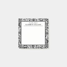 Snyggt Modern Black & White Swash Mönster