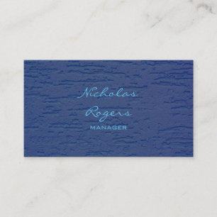 Snyggt Modern Blue Professionell Minimalist Design Visitkort