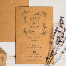 Snyggt Modern Bröllop Spara Grenar Ram