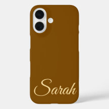 Snyggt Modern Classic Customized Namn Brown Färg