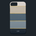 Snyggt Modern Colorful och Faux Guld Rand<br><div class="desc">Snyggt Modern Colorful Rand iPhone 8/7 Fodral,  med harmonisk färg med faux guld elegant touch. Anpassa den med ditt namn eller monogram.</div>