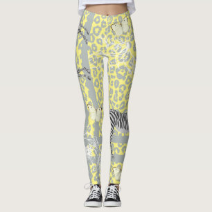 Snyggt Modern Eclectic Vintage Gult Leggings