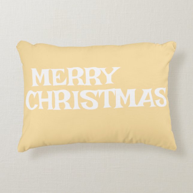 SNYGGT MODERN ELEGANT GOD JUL BEIGE FÄRG PRYDNADSKUDDE (Framsidan)