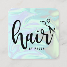 Snyggt modern elegant holografisk hårstilist