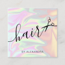 Snyggt modern elegant holografisk hårstylist