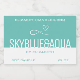 Snyggt Modern Enkel platt gul stearinljus & ljus Mat Etiketter