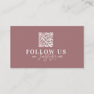 Snyggt Modern Följ oss Instagram  Elegant Visitkort