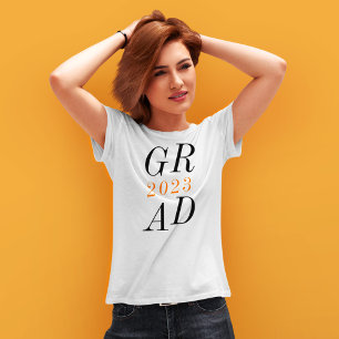 Snyggt Modern Grad High School Senior Studenten T Shirt