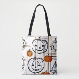 Snyggt modern konsthantpumpa Halloween Tema Tygkasse
