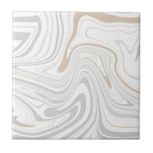 Snyggt Modern Kurvor Grått Beige White Marble 6-8