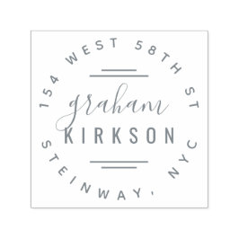 Snyggt Modern Lettering Personal Returadress Självfärgande Stämpel