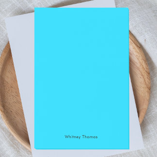 Snyggt Modern Minimalist Neon Blue Post-it Block