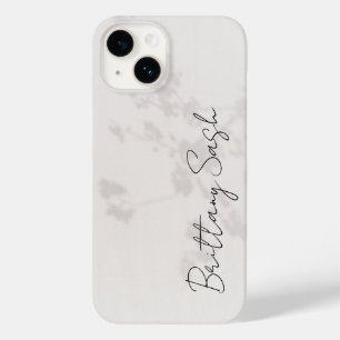 Snyggt Modern Minimalist White Monogram Namn