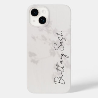 Snyggt Modern Minimalist White Monogram Namn