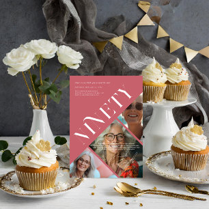 Snyggt Modern nittio   90:e födelsedag 3 - foto Inbjudningar