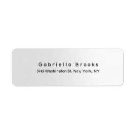 Snyggt Modern Plain Elegant Unik Light Grått Returadress Etikett