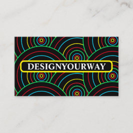 Snyggt Modern Professionell för färgstark matning Visitkort