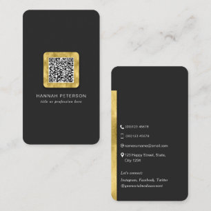 Snyggt Modern QR-kodskanningsbart nätverk Visitkort