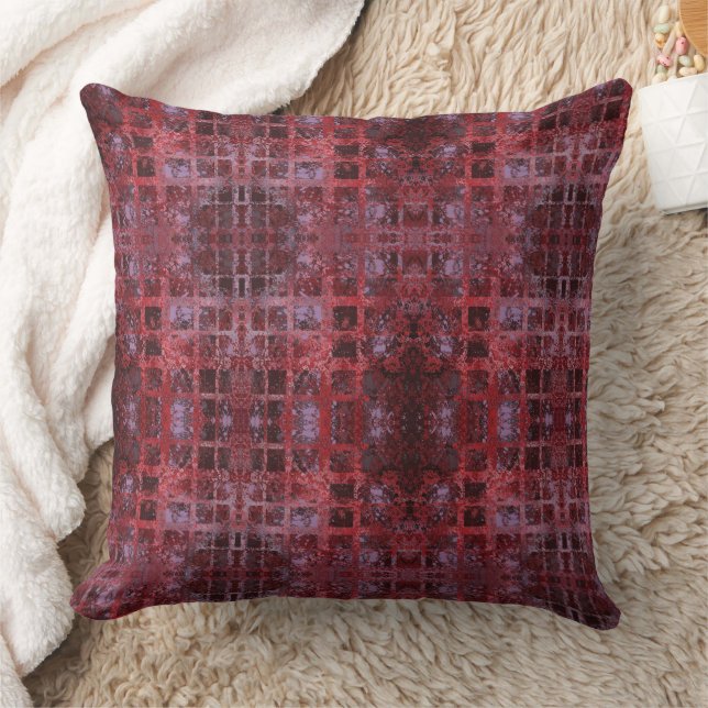 Snyggt Modern Red Rand Kudde (Filt)