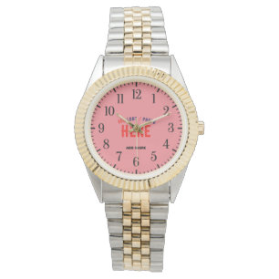 SNYGGT MODERN SILVERY GOLDEN SALMON ROSA BRANED ARMBANDSUR