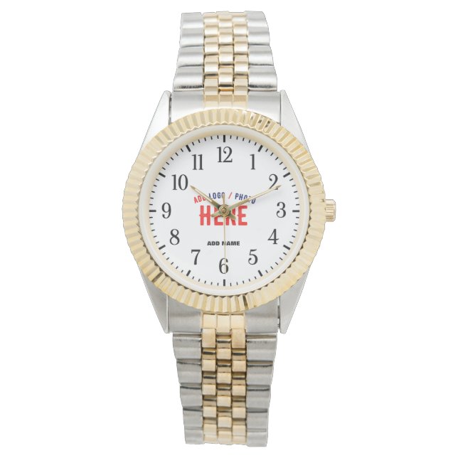 SNYGGT MODERN SILVERY GOLDEN VERIFIERADE BRANDADES ARMBANDSUR (Framsida)