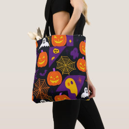 Snyggt modern skämtsfärgad Halloween Tygkasse