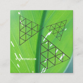 Snyggt Modern Square Affärskort Earth Färger Fyrkantigt Visitkort