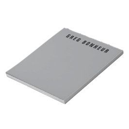 Snyggt Modern Tittar Namn | Grått och svart Anteckningsblock