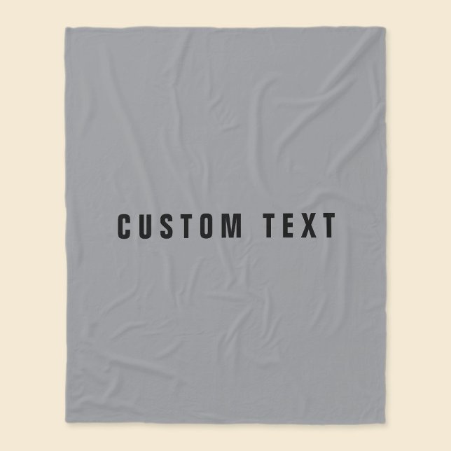 Snyggt Modern Tittar Namn | Grått och svart Fleecefilt (Skapare uppladdad)