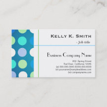 Snyggt modern, trendig, stor blå, grönt polka dots