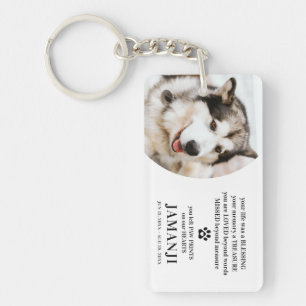 Snyggt Modern Tribute Quote Photo Pet-minne