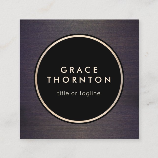 Snyggt Modern Wood Professionell Designer Fyrkantigt Visitkort (Framsida)