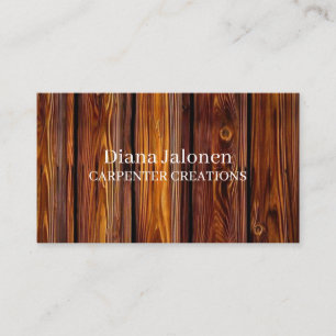 Snyggt Modern Wooden Carpentry Construction Busin Visitkort