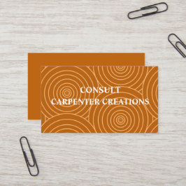 Snyggt Modern Wooden Carpentry Professionell Visitkort