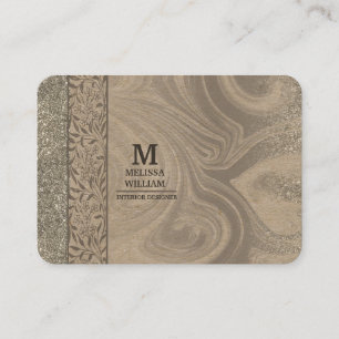 Snyggt Modern Wooden Craft Papper Affärskort Visitkort
