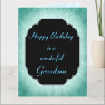 Snyggt moderna stjärnor Birthday Grandson Kort<br><div class="desc">Kort för hälsning av Grattis på födelsedagen med snyggt och Coola.</div>
