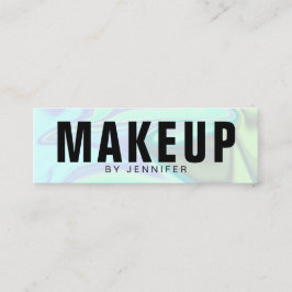 Snyggt - modernt elegant-chick - holografisk makeu mini visitkort