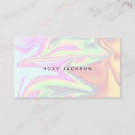 Snyggt - modernt elegant-chick - holografisk makeu visitkort