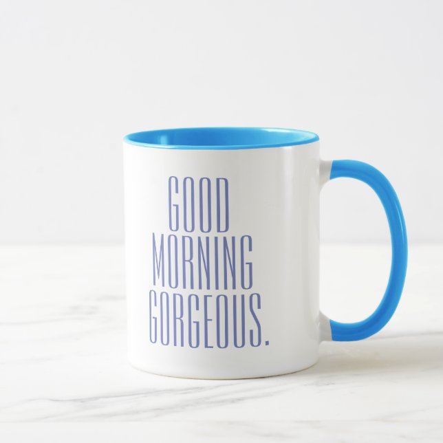 Snyggt Modernt och Klassiskt God Morgon Underbar Mugg (Höger)