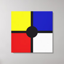 Snyggt Mondrian Inspired Art & Basic Färg