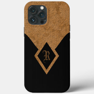Snyggt Monogram Black and Tan Background Elegant
