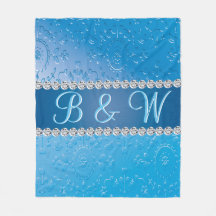 Snyggt Monogram Blue Flower Wonderful