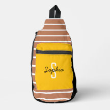 Snyggt Monogram Calligraphy Namn Gult Caramel