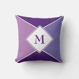 Snyggt MONOGRAM Geometric | Lila Mauve Lilac Kudde